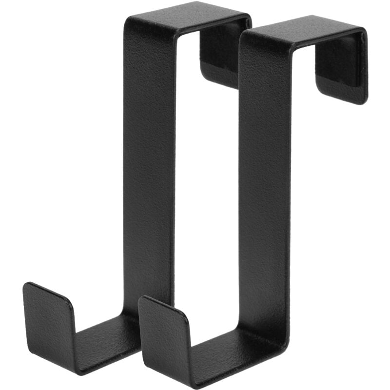 foto del prodotto gancio per porta bagno kadax 2 pezzi, portasciugamani, cabina, nero
