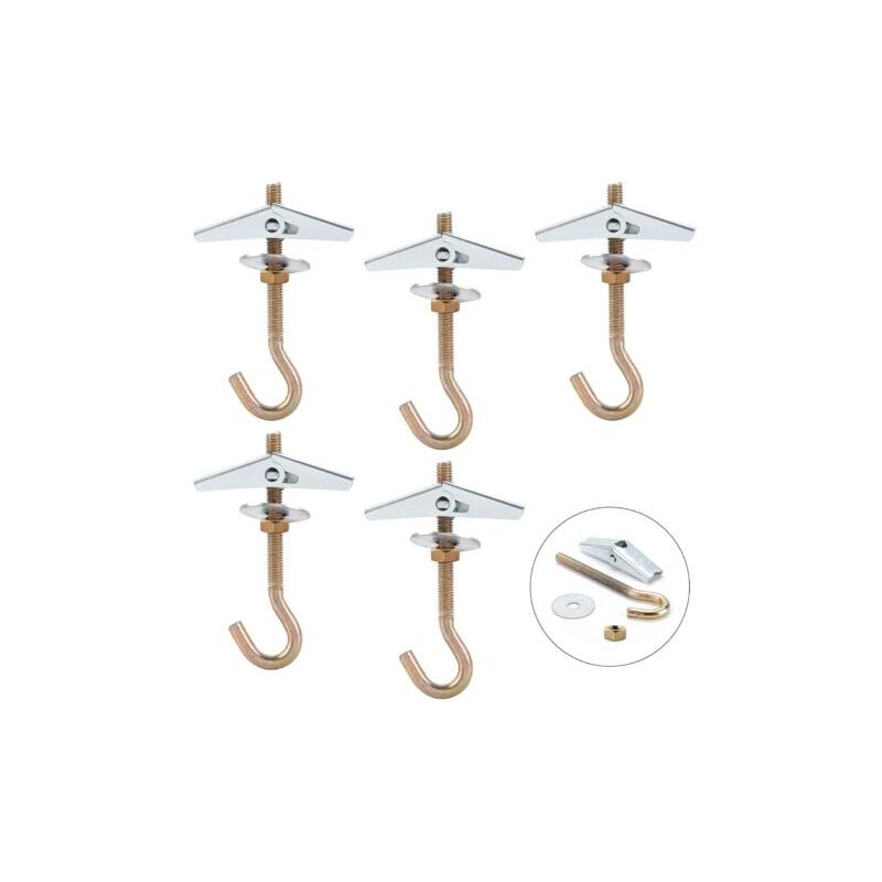 foto del prodotto gancio per soffitto, m685mm gancio per montaggio a soffitto, gancio per lampadario a soffitto 5 pezzi 