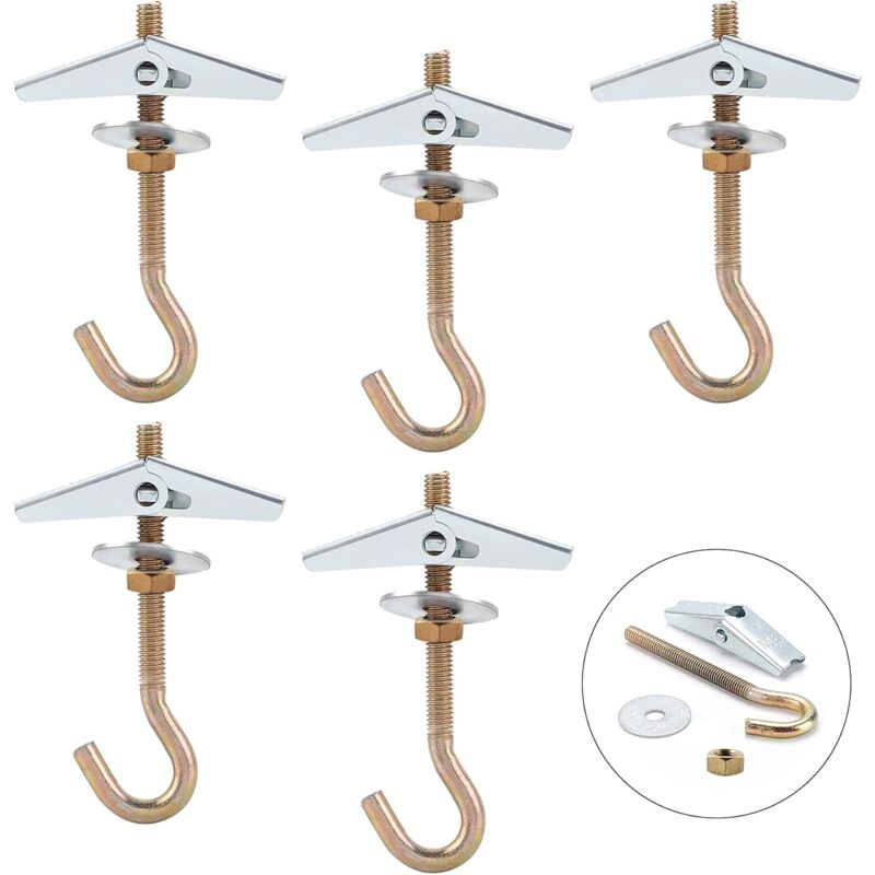 foto del prodotto gancio per soffitto, m685mm gancio per montaggio a soffitto, gancio per lampadario a soffitto 5 pezzi bebusingoto