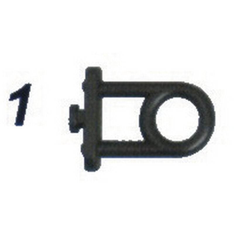 foto del prodotto gancio plastica x pannelli for. fig.1 occhio. prezzo per 1 pezzo.