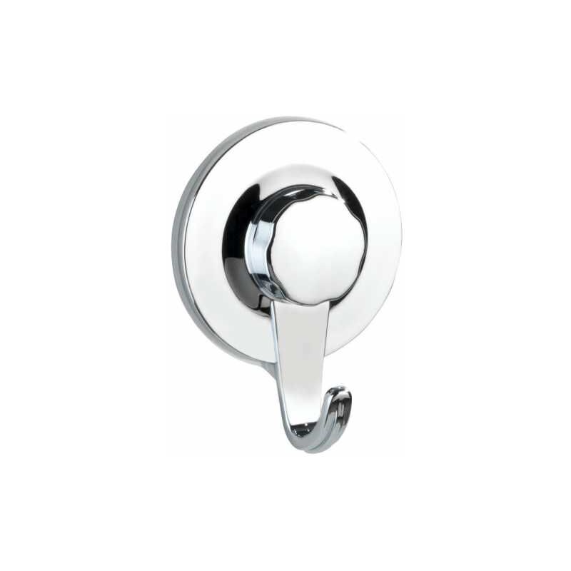 foto del prodotto gancio porta asciugamano valenza, gancio porta cappotto con fissaggio adesivo senza foratura ultra loc, plastica, 6,2x8,5x2,5 cm, cromato wenko