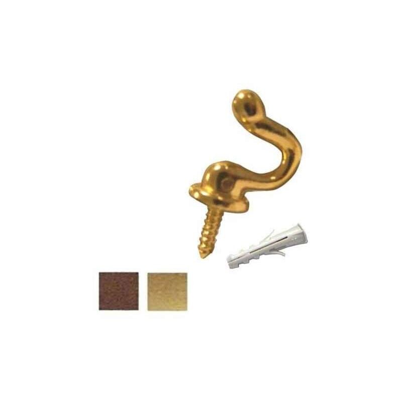 foto del prodotto gancio sagomato mm 22 bronzato pz 5