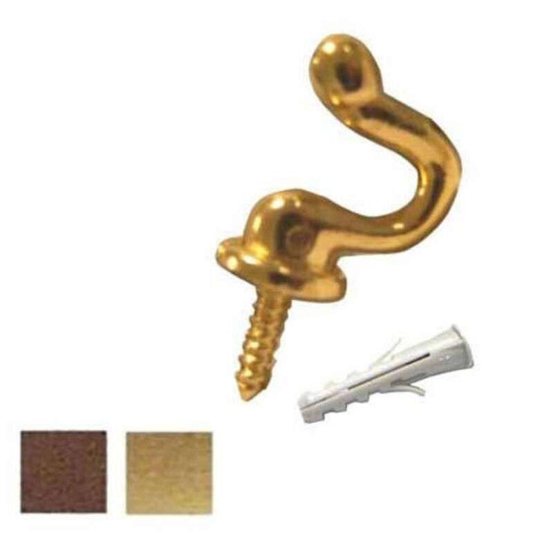 foto del prodotto gancio sagomato mm 30 bronzato pz 4