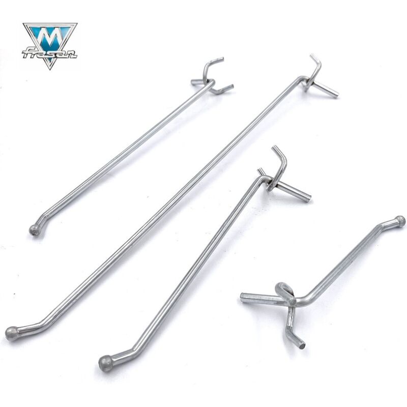 foto del prodotto gancio semplice art.272 zincato con punta antifortunistica per pannelli lunghezza 30 cm