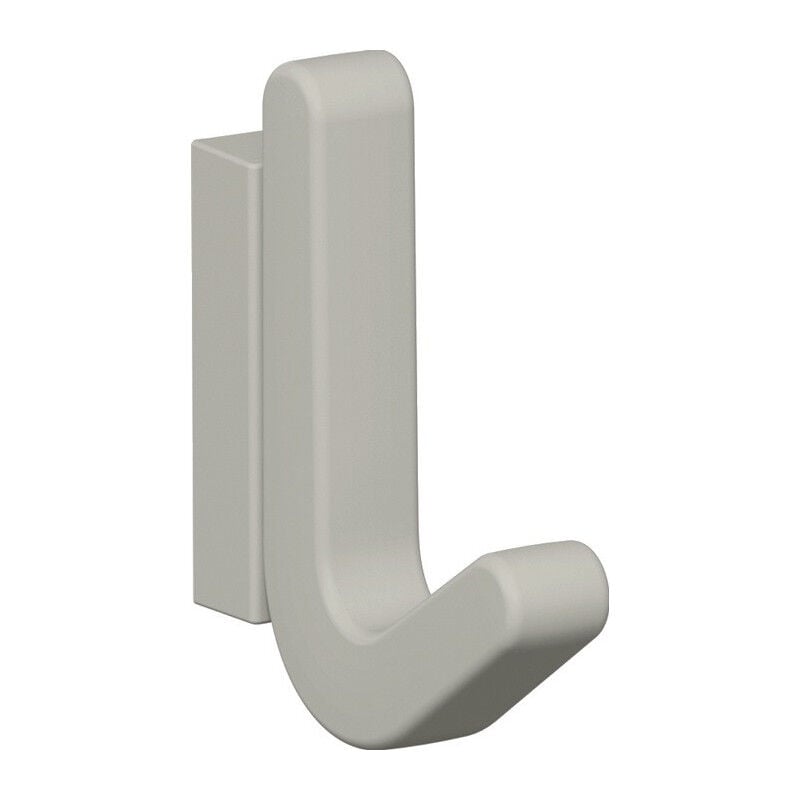 foto del prodotto gancio singolo ser.477 opaco,elastico ku. tpu 97 grigio chiaro h.68mm hewi