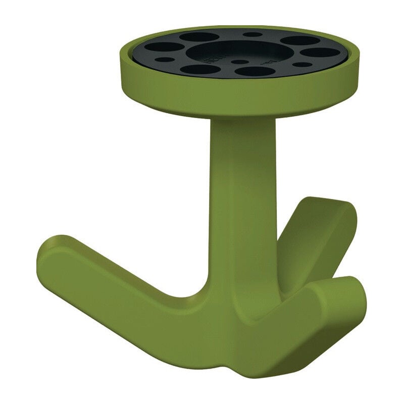 foto del prodotto gancio triplo ser.477 opaco,elastico 74 verde mela h.69mm d.51mm hewi