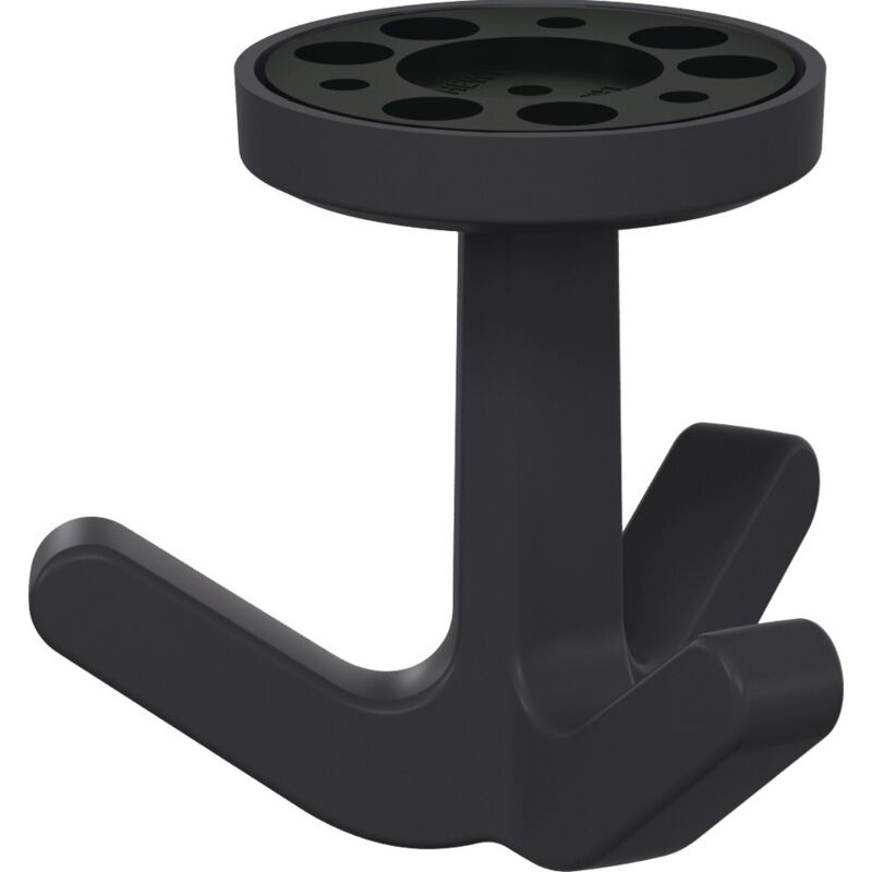 foto del prodotto gancio triplo ser.477 opaco, elastico 92 grigio h.69mm d.51mm