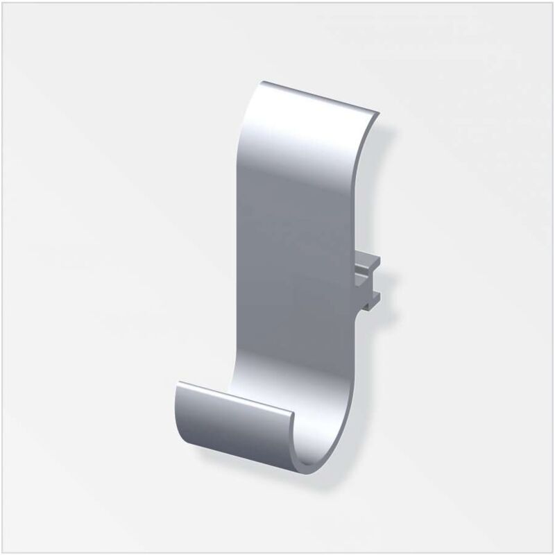 foto del prodotto gancio uni coaxis alluminio naturale 2pz