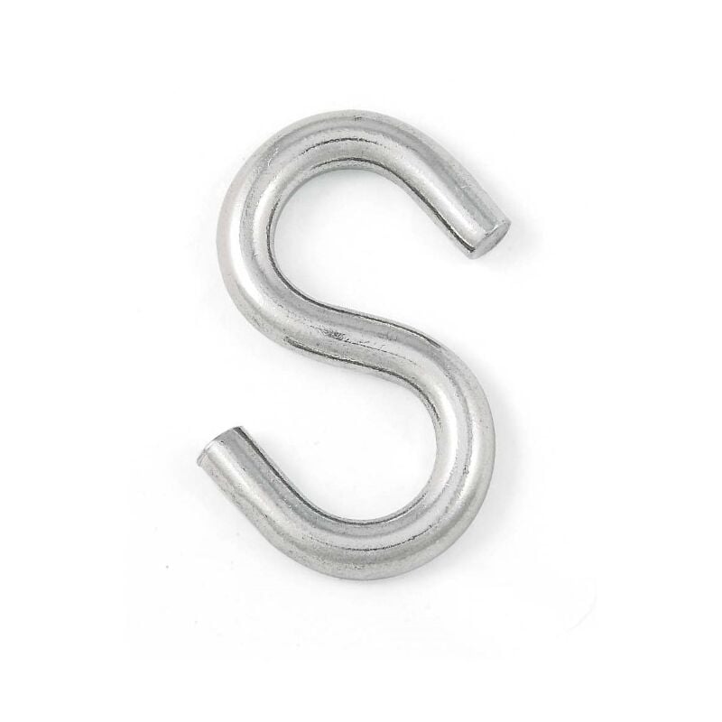 foto del prodotto gancio zincato a s diametro 3 pezzi 20 masidef