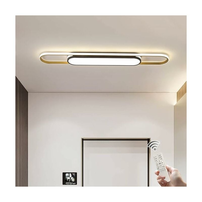 foto del prodotto ganeed plafoniera moderna, plafoniera a led plafoniera in acrilico dimmerabile con telecomando per cucina sala da pranzo guardaroba corridoio