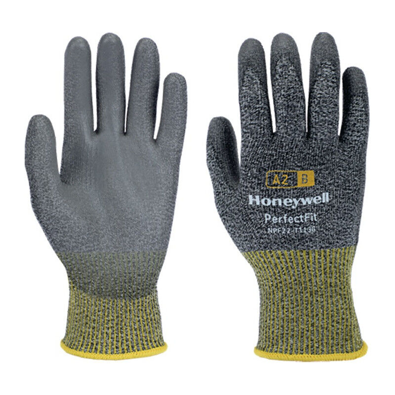 foto del prodotto gant anti coupure new perfect fit 13g pu a2 b taille 9 gris jaune en 388 psa ii par 10 