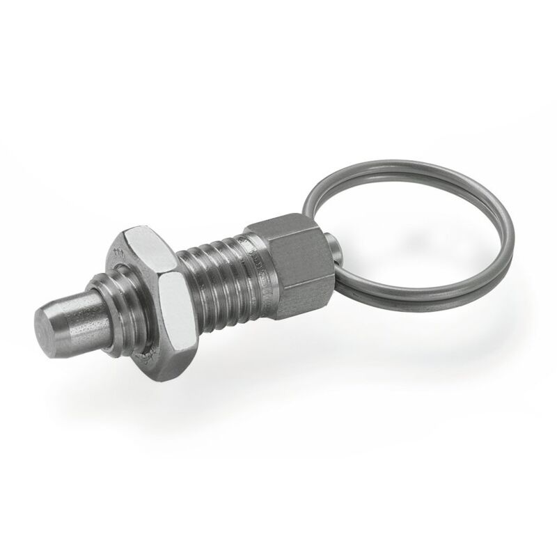 foto del prodotto ganter norm elementi gn 717 6 di batterie ak m10 bullone di resto acciaio inox, argento, 2 pezzi