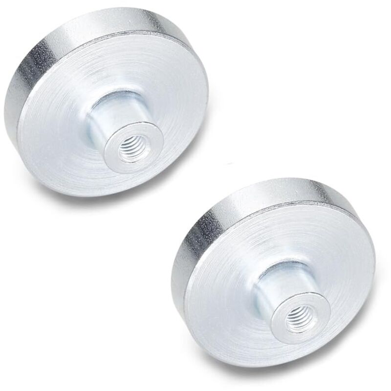 foto del prodotto ganter norm elementi halte magnete con filettatura interna, 2 pezzi, colore argento, gn 50.2 50 hf m6
