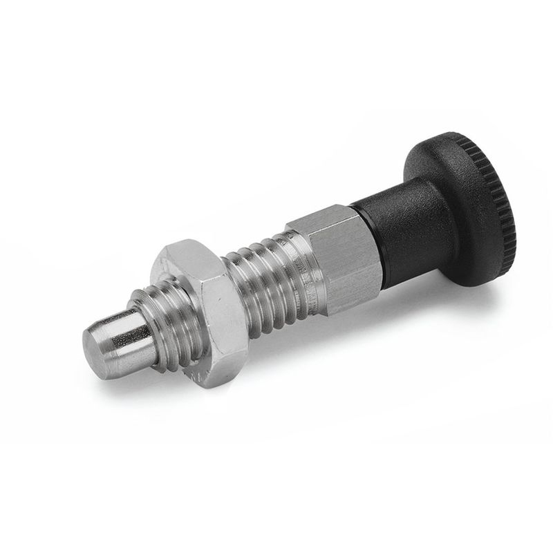 foto del prodotto ganter norm elementi rast bulloni gn 717 perno diametro 3 mm, acciaio inox, 2 pezzi, argento, gn 717 3 m6 bk ni