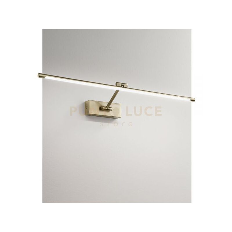 foto del prodotto gap443n applique a parete in metallo brunito a led 4000k 451lm 8w 48,4cm