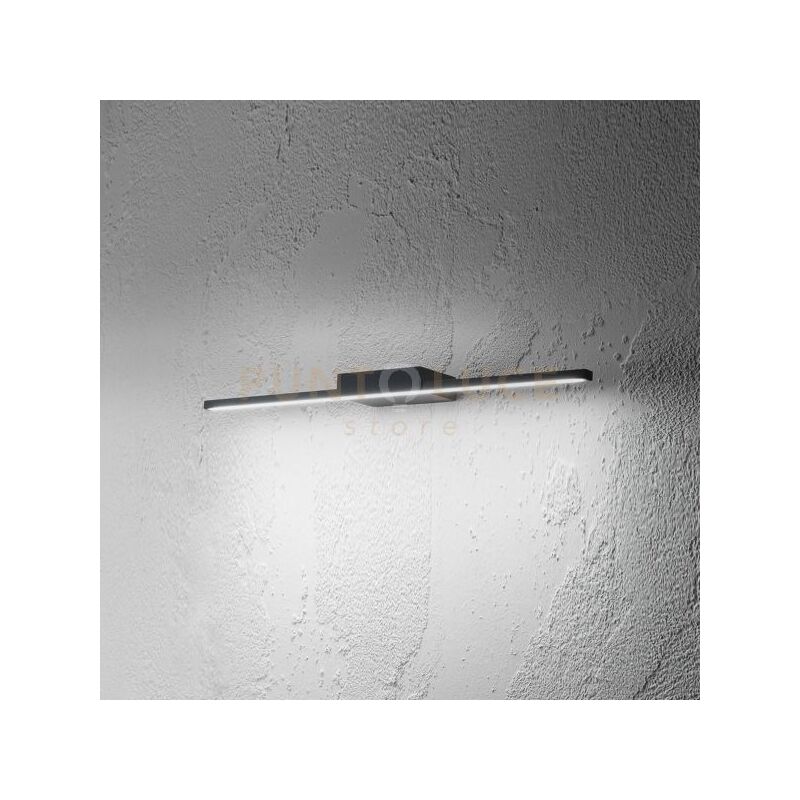 immagine 0 del prodotto gap491c applique led in alluminio 3000k 870lm 12w ip44 51,5cm nero opaco