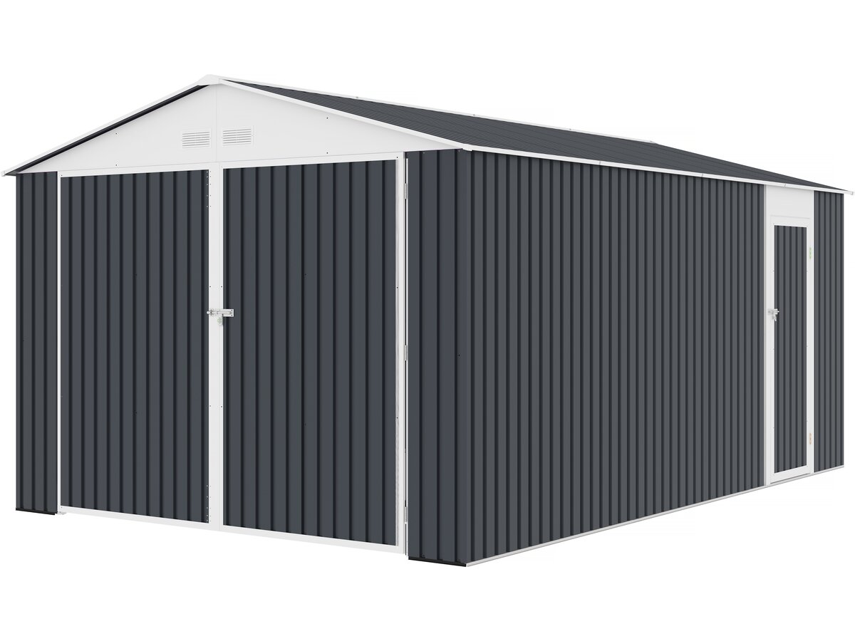 foto del prodotto garage in metallo houston 15,36 mq antracite