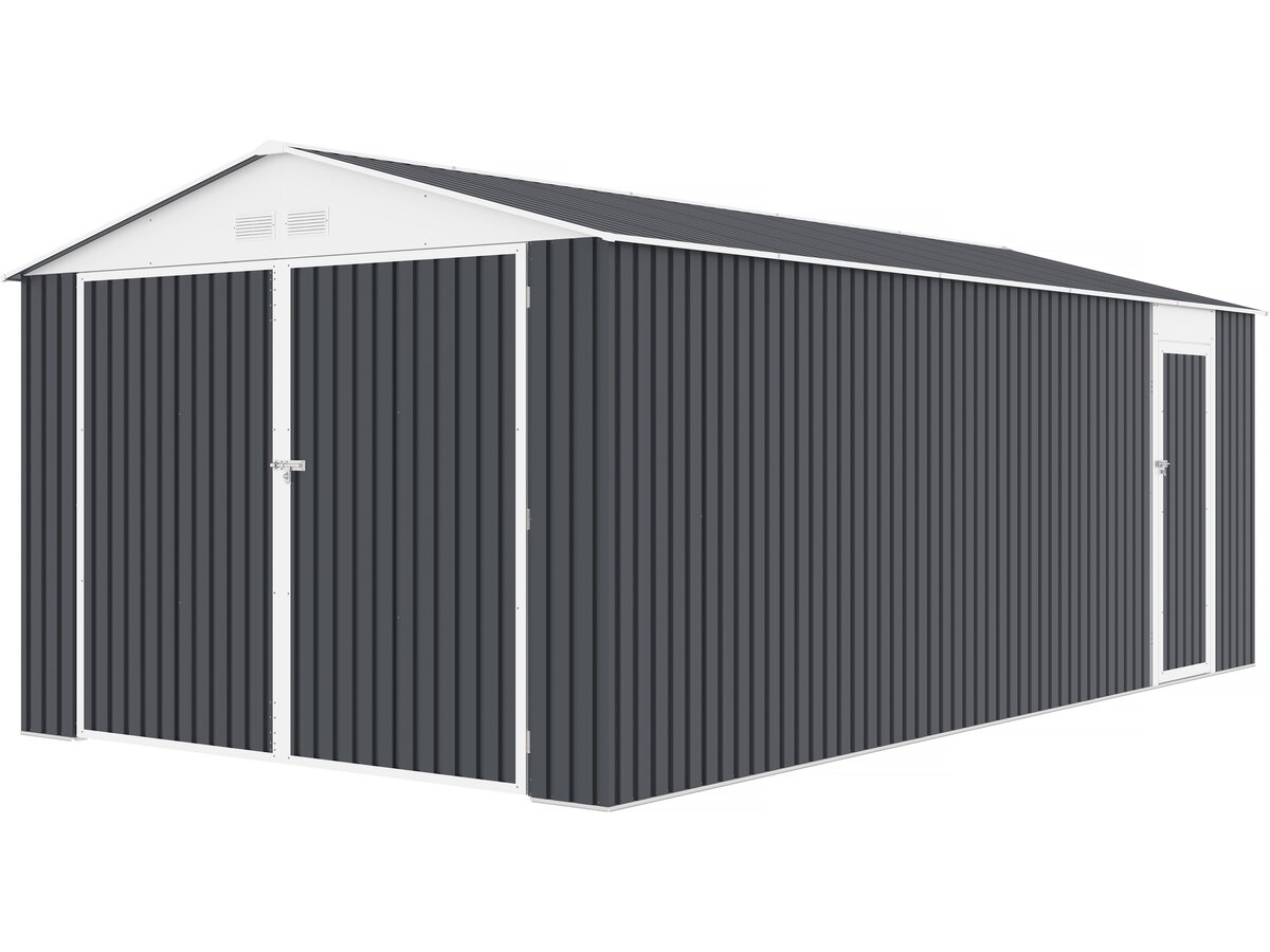 foto del prodotto garage in metallo houston 18,56 m antracite