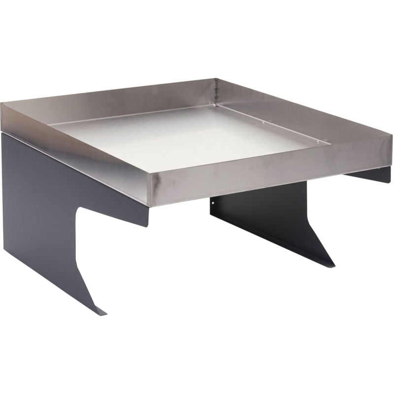 foto del prodotto garage riparo per robot tosaerba con fioriera hhg 786 37x60x70cm acciaio inox antracite