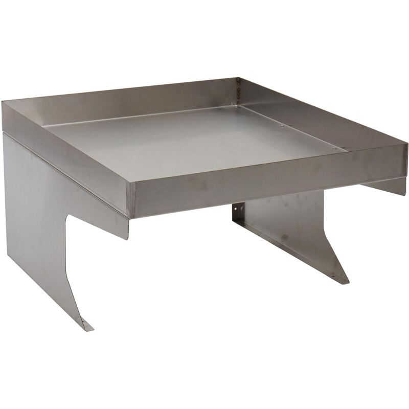 foto del prodotto garage riparo per robot tosaerba con fioriera hhg 786 37x60x70cm acciaio inox grigio