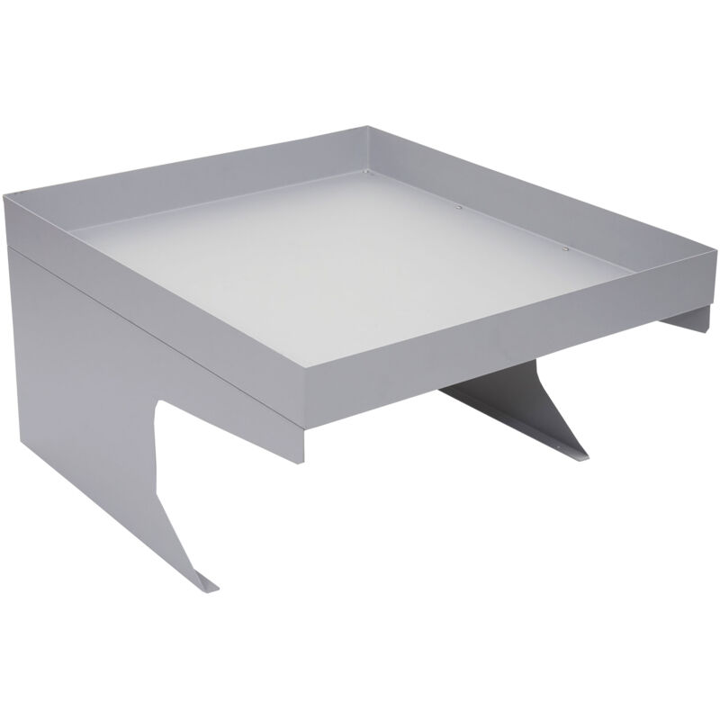 foto del prodotto garage riparo per robot tosaerba con fioriera hhg 786 37x60x70cm acciaio zincato grigio