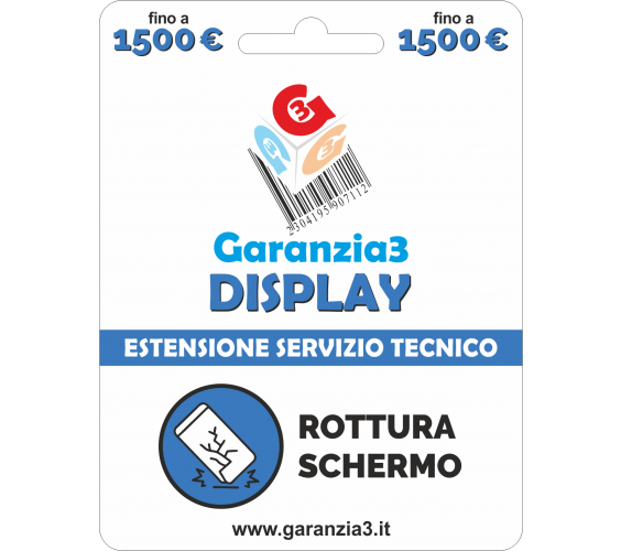 foto del prodotto garanzia3 display valore dispositivo 1500