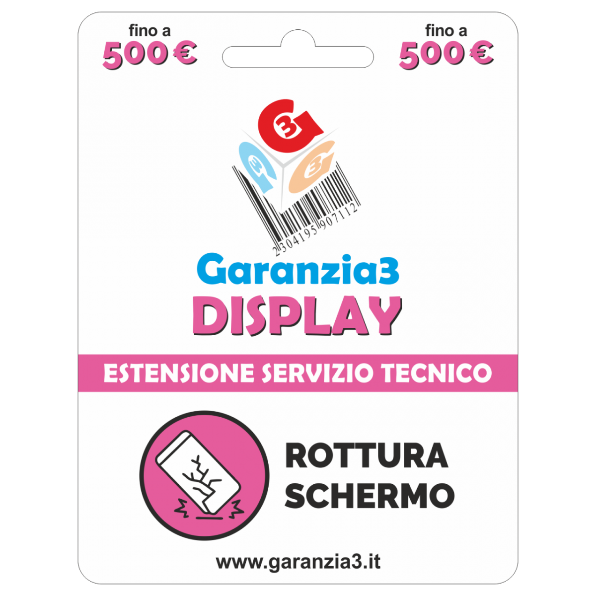 foto del prodotto garanzia3 display valore dispositivo 500