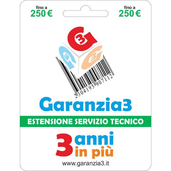 foto del prodotto garanzia3 estensione di servizio tecnico 3 anni in pi con massimale di copertura a 250 euro
