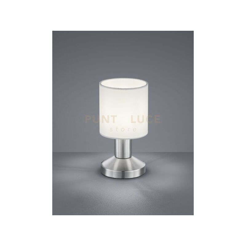 foto del prodotto garda lampada tavolo diffusore in tessuto bianco h. 18cm d. 9,5cm