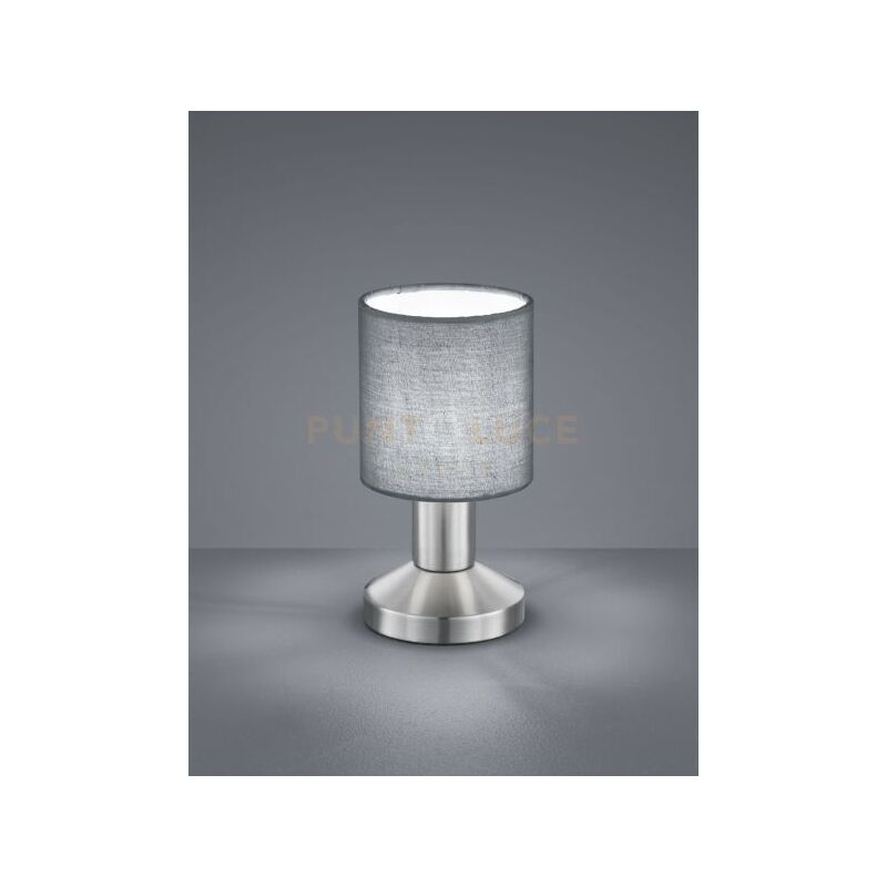 foto del prodotto garda lampada tavolo diffusore in tessuto grigio h. 18cm d. 9,5cm