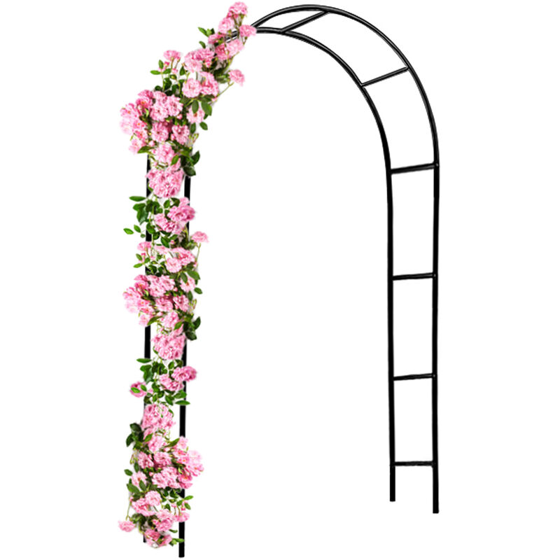 foto del prodotto gardebruk arco per rampicanti archi per fiori metallo obelisco per rose piante decorazine giardino 1x rose arch en 