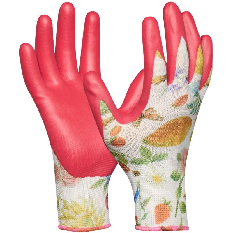 foto del prodotto gardeluxe bee friendly flower fruit 1 paio taglia 7 s guanti da giardinaggio con design api limited edition rivestimento molto morbido vestibilit 