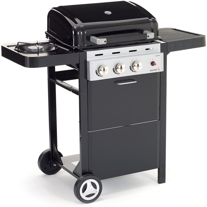 foto del prodotto garden barbecue bbq piugusto con ruote 100x52x103 acciaio piu 