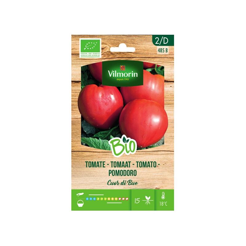foto del prodotto garden bio tomato seeds buey heart oltre 0,15 gr vilmorin