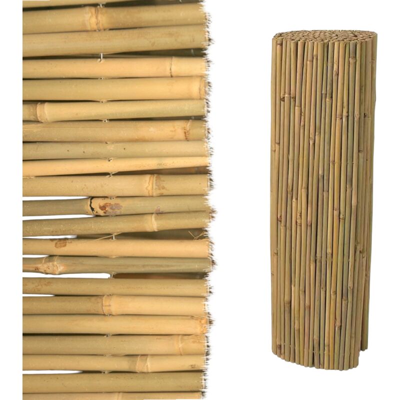 foto del prodotto garden deluxe collection arella in cannette frangivista di bamboo pulita master 15mm 100 cm