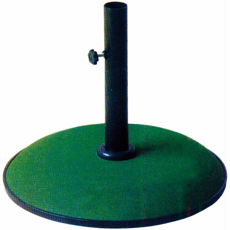 foto del prodotto garden deluxe collection base ombrellone in cemento colorato tonda 50 cm kroma 15 kg green