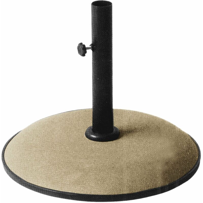 foto del prodotto garden deluxe collection base ombrellone in cemento colorato tonda 50 cm kroma 25 kg beige