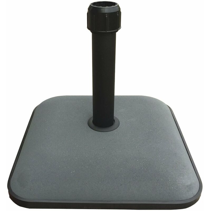 foto del prodotto garden deluxe collection base per ombrellone quadrata in cemento colorato 25 kg 45x45 cm kroma gdlc grey