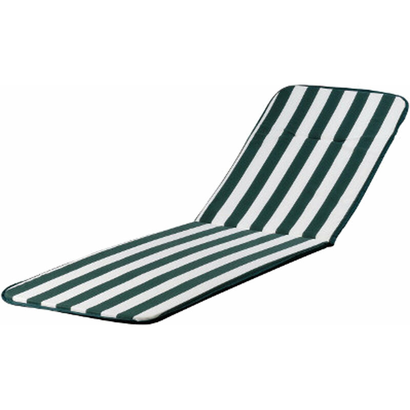 foto del prodotto garden deluxe collection cuscino per poltrone sdraio sedie da giardino schienale alto e prolunga action relax white green