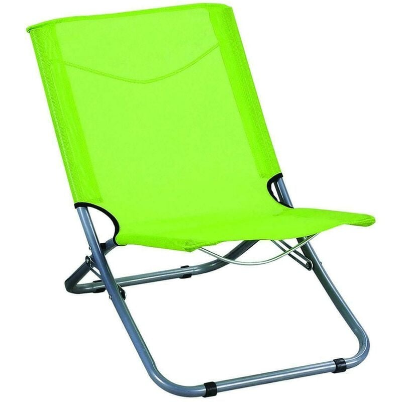 foto del prodotto garden deluxe collection sedia spiaggia pieghevole verde spiaggina