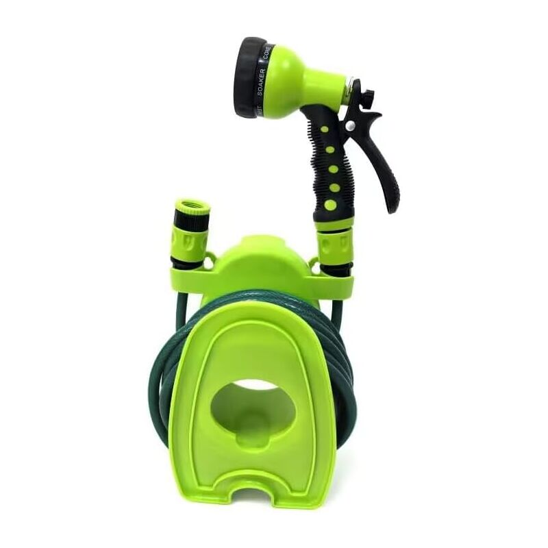 foto del prodotto garden friend - avvolgitubo balcony mini 10 m in pp verde con pistola multifunzione