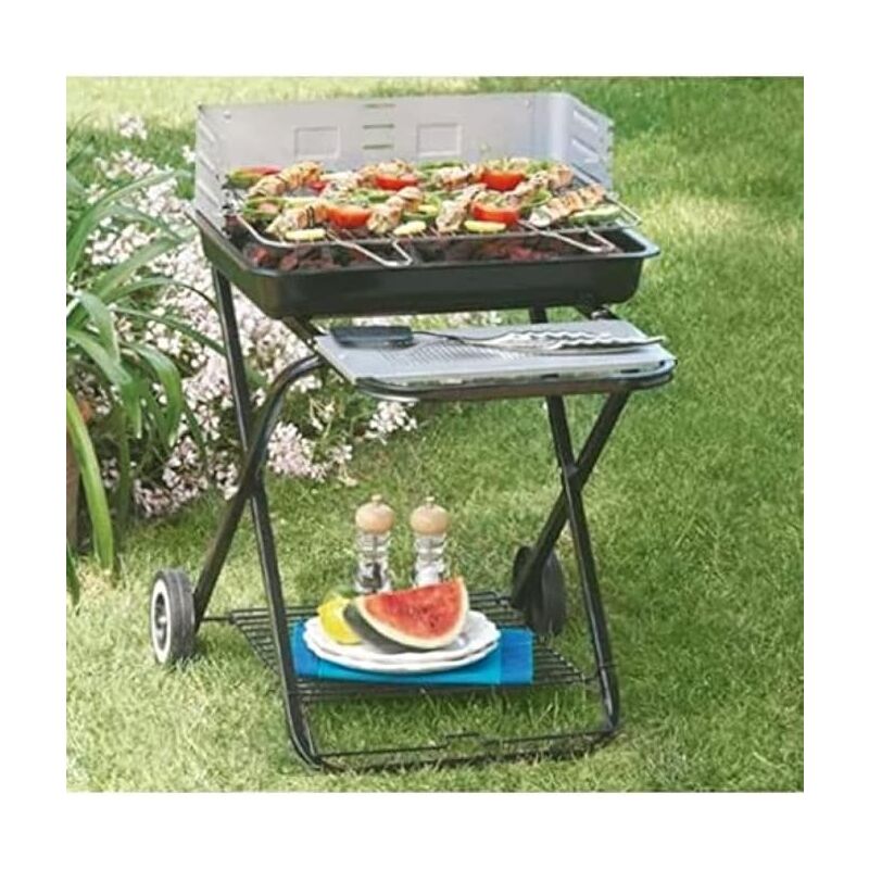 foto del prodotto garden friend barbecue clic clac in acciaio 60x68x86,5h cm pieghevole