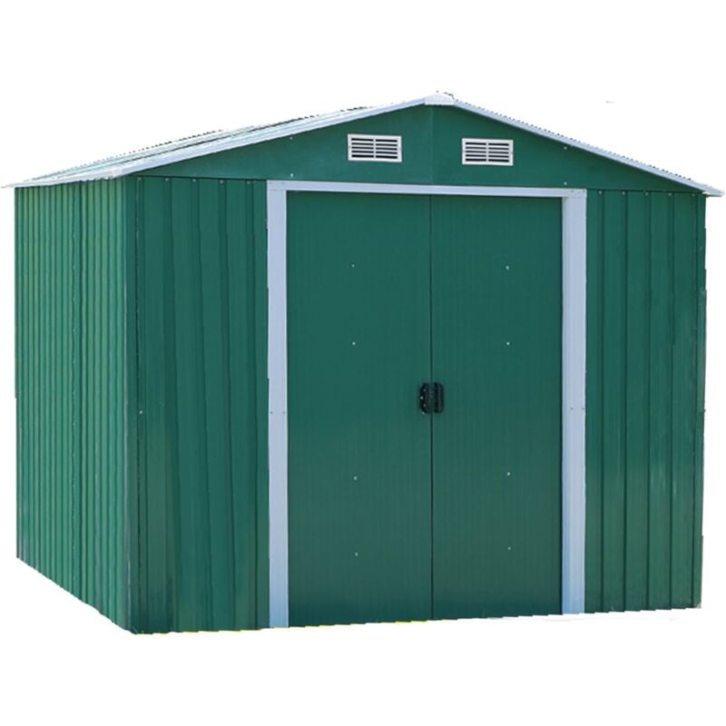 foto del prodotto garden friend casetta big store in metallo color verde