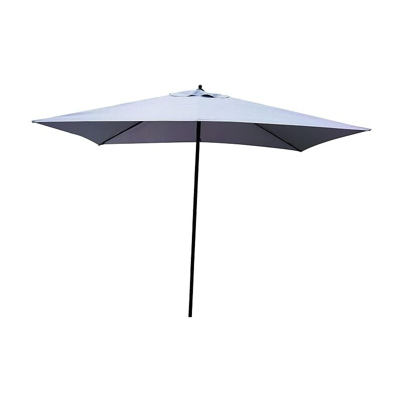 foto del prodotto garden friend linea o850304 ombrellone push up 2x3 mt, colore grigio struttura in acciaio