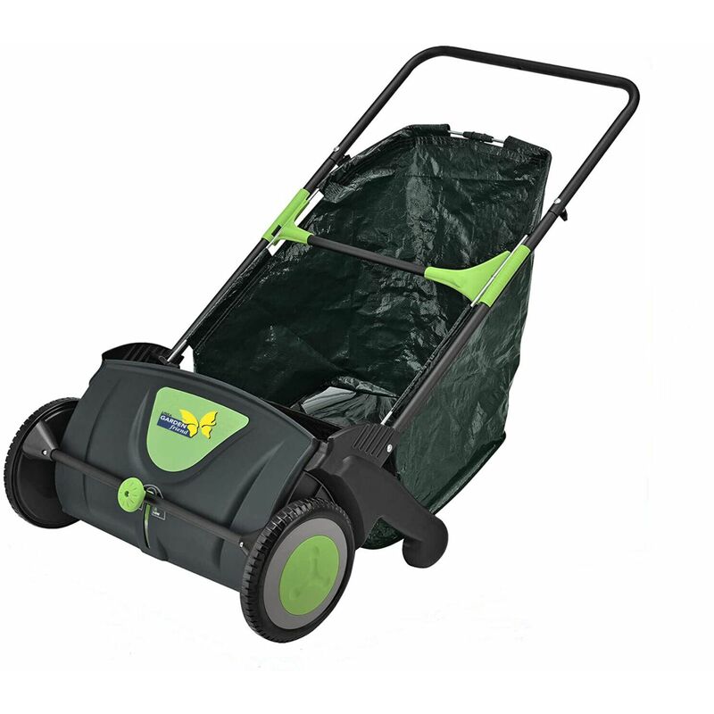foto del prodotto garden friend raccoglifoglie manuale in metallo e polipropilene raggio d azione 54cm colore verde nero 110x68x77h cm