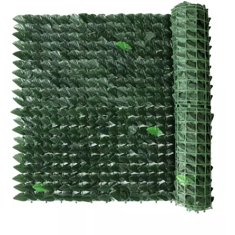 foto del prodotto garden friend siepe artificiale essenza in pvc con foglie lauro 2000x100 cm