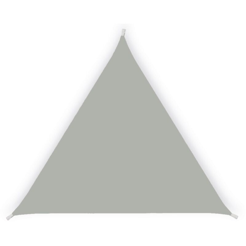 foto del prodotto garden friend tenda vela da esterno triangolare ombreggiante essenza in poliestere colore cenere 3,6x3,6x3,6 metri