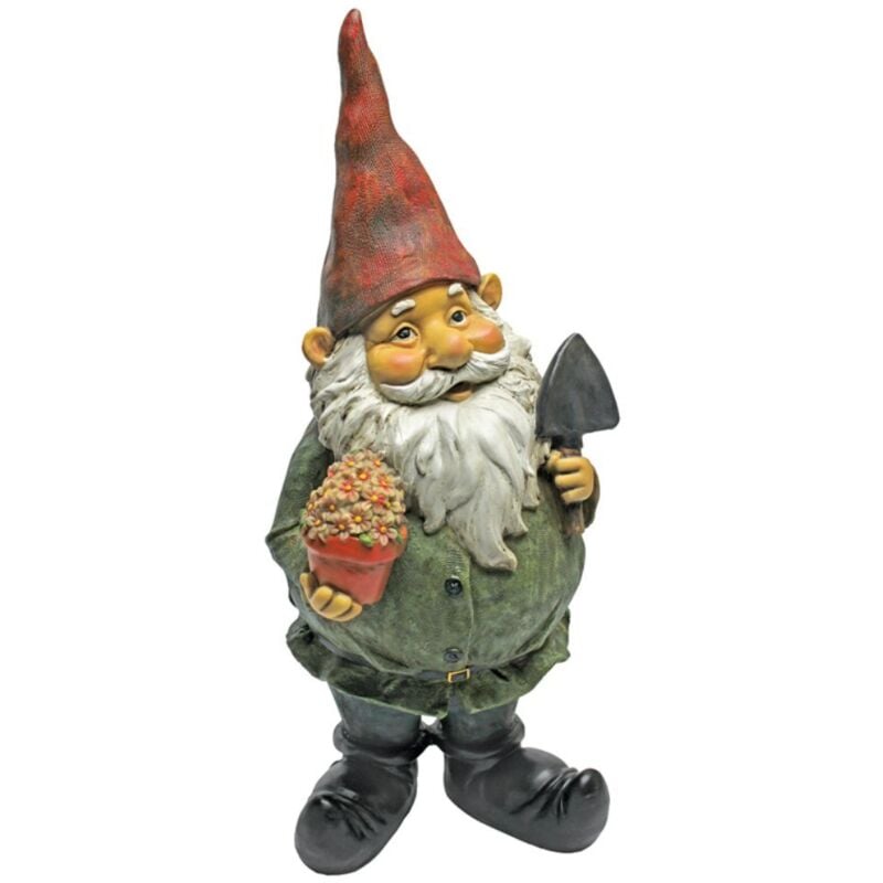 foto del prodotto garden gnome statue dagoberto con i regali garden gnome prato gnome