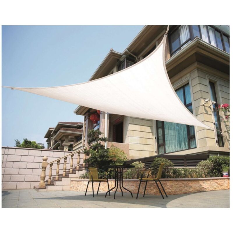 foto del prodotto garden - tenda ombreggiante a vela 3x3 triangolare parasole telo da giardino esterno