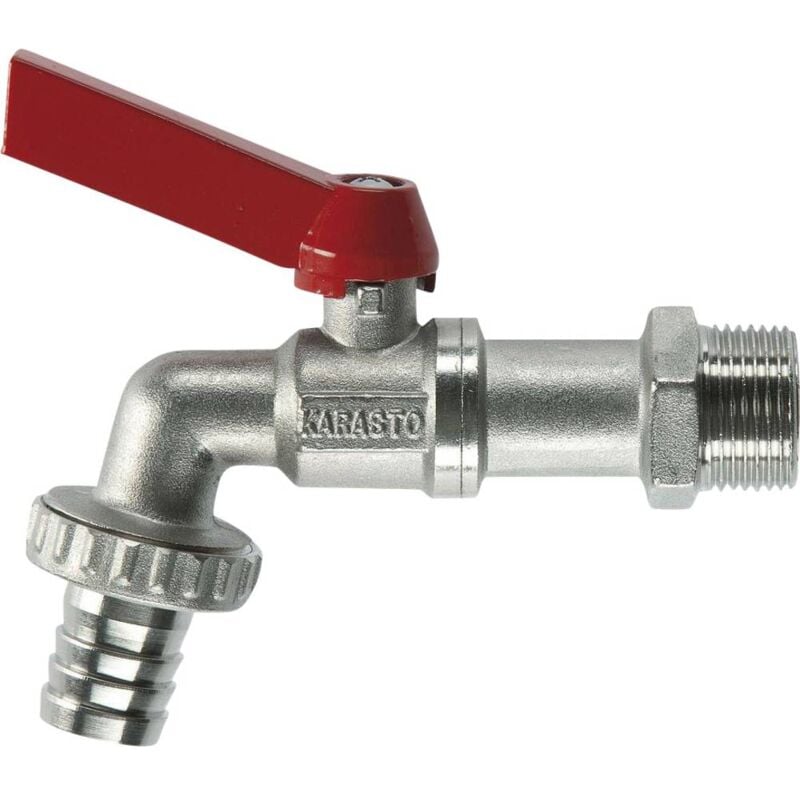 foto del prodotto gardena 07333 20 rubinetto con valvola a saracinesca 1 raccordo tubo flessibile 19 mm 3 4 argento, rosso